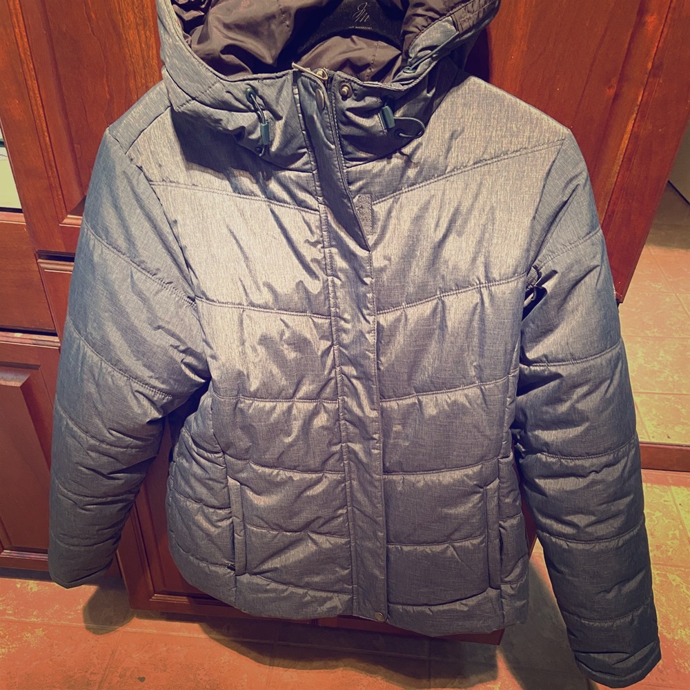 Columbia coat size large. Slate blue.